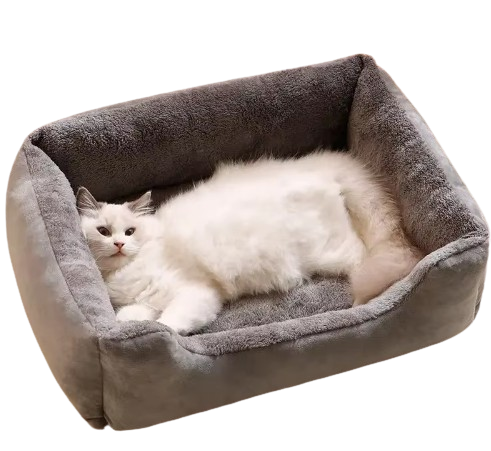 CatNest 100% Cotton organic plush cat bed 