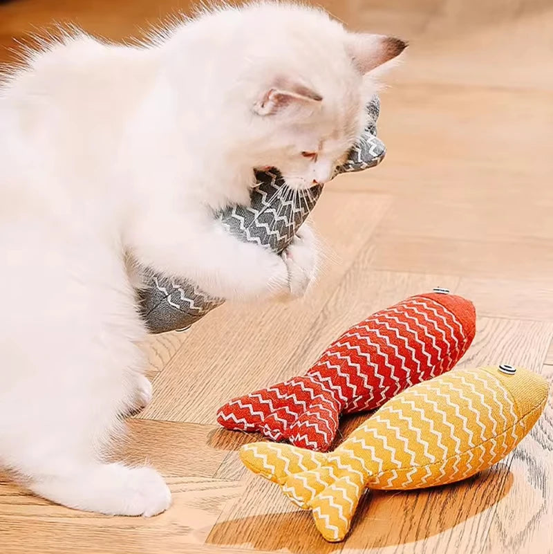 Organic Cat Nip Toxic Free Cat Toy, Cute Fish Design