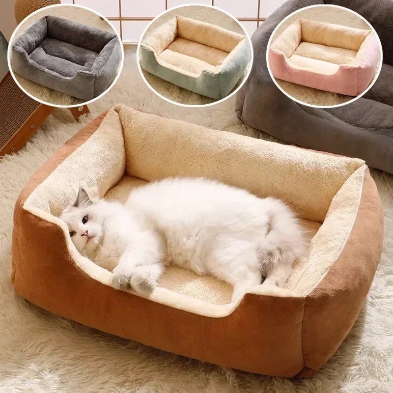 CatNest 100% Cotton organic plush cat bed 