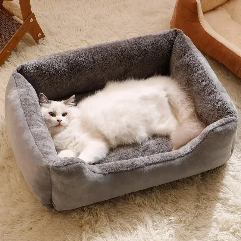 CatNest 100% Cotton organic plush cat bed 